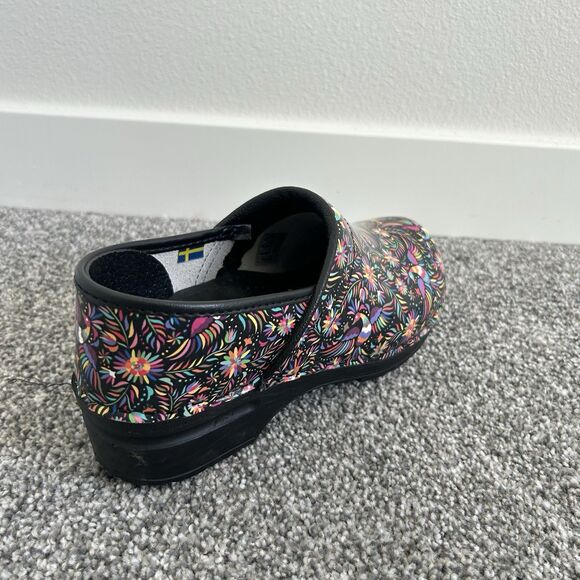 Bjork Araceli Professional Leather Clogs Floral Bird EU 39/40 - Picture 9 of 13
